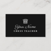 Sjabloon voor groothandelskaart Chess-leraar Visitekaartje (Voorkant)