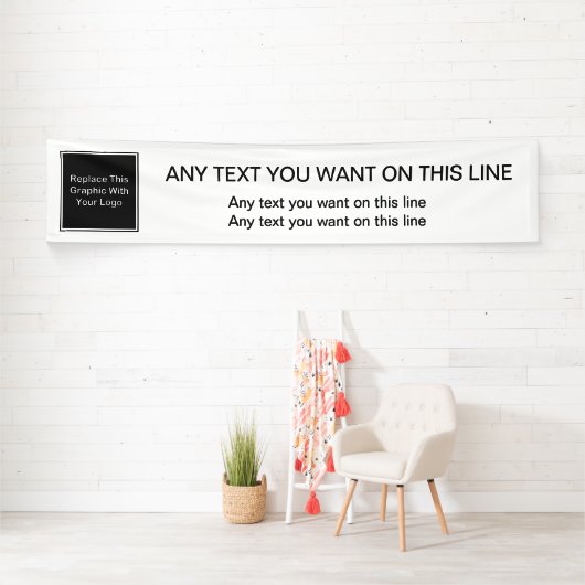 Sjabloon voor grote zakelijke Logo Spandoek (Insitu)