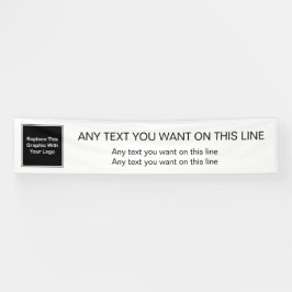 Sjabloon voor grote zakelijke Logo Spandoek