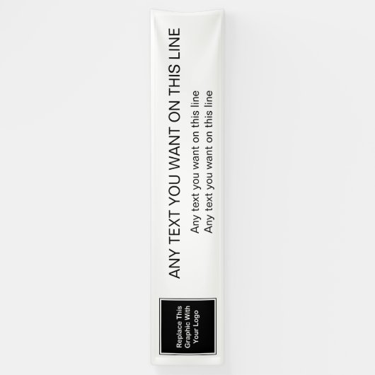 Sjabloon voor grote zakelijke Logo Spandoek (Verticaal)