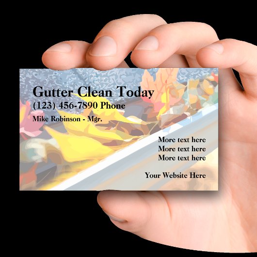 Sjabloon voor Gutter Cleaning Service Visitekaartje