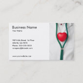 Sjabloon voor hart visitekaartje (Voorkant)