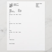 Sjabloon voor hergebruik Custom Briefhoofd (Voorkant)