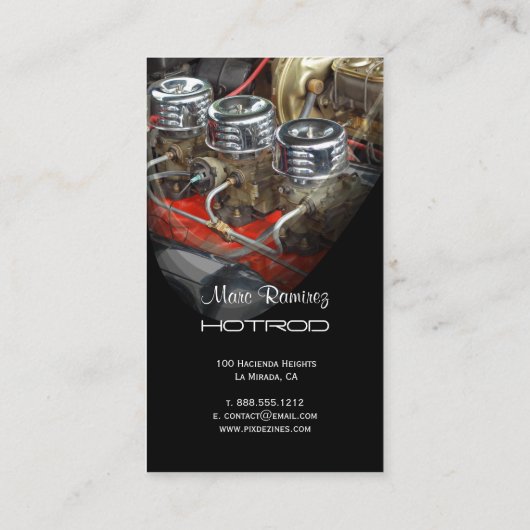 Sjabloon voor herstel van de gehoor visitekaartje (Achterkant)