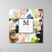 Sjabloon voor het binden van foto's met monogram canvas afdruk (Voorkant)