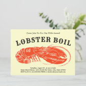 Sjabloon voor het koken of bakken van  kreeft kaart (Staand voorkant)