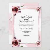 Sjabloon voor het ontwerp van de Kaart van de huwe (Voorkant / Achterkant)