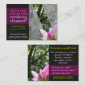 Sjabloon voor het schoonmaken van vensters Verdonk Visitekaartje (Voorkant / Achterkant)