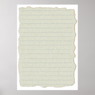 Sjabloon voor het schrijven van papieren tekstlijn poster