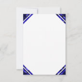 Sjabloon voor het uitnodigen van Blank zeevaartwie Kaart (Voorkant)