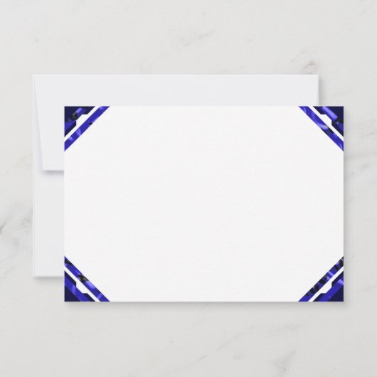 Sjabloon voor het uitnodigen van Blank zeevaartwie Kaart (Achterkant)