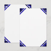 Sjabloon voor het uitnodigen van Blank zeevaartwie Kaart (Voorkant / Achterkant)