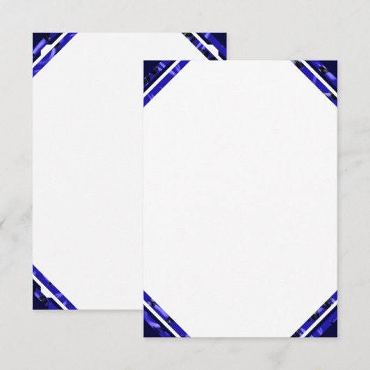 Sjabloon voor het uitnodigen van Blank zeevaartwie Kaart (Voorkant / Achterkant)