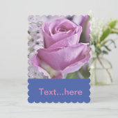 Sjabloon voor het uitnodigen van een bruiloft kaart (Staand voorkant)