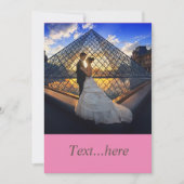 Sjabloon voor het uitnodigen van een bruiloft kaart (Voorkant)