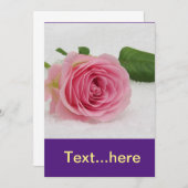 Sjabloon voor het uitnodigen van een bruiloft kaart (Voorkant / Achterkant)