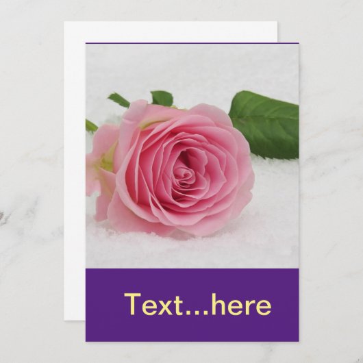 Sjabloon voor het uitnodigen van een bruiloft kaart (Voorkant / Achterkant)