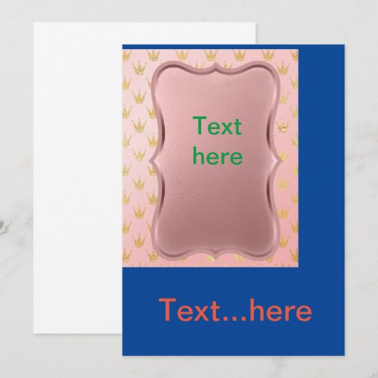 Sjabloon voor het uitnodigen van een bruiloft kaart (Voorkant / Achterkant)