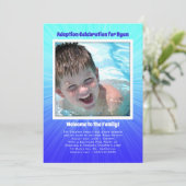 Sjabloon voor het uitnodigen van foto's van oudere kaart (Staand voorkant)