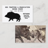 SJABLOON VOOR HET VANGEN EN UITROEIEN VAN VARKENSV VISITEKAARTJE (Voorkant / Achterkant)