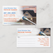 Sjabloon voor het wassen en ontladen van de druk visitekaartje (Voorkant / Achterkant)