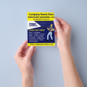 Sjabloon voor het wassen en reinigen van de druk flyer (Hand)