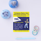 Sjabloon voor het wassen en reinigen van de druk flyer (Enkel)