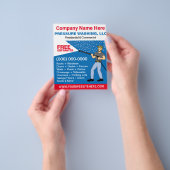 Sjabloon voor het wassen en reinigen van de druk flyer (Hand)