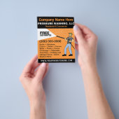 Sjabloon voor het wassen en reinigen van de druk flyer (Hand)