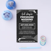 Sjabloon voor het wassen en reinigen van de druk flyer (Enkel)