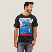 Sjabloon voor het wassen en reinigen van de druk t-shirt (Voorkant volledig)