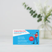 Sjabloon voor het wassen en reinigen van de druk visitekaartje (Staand voorkant)