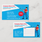 Sjabloon voor het wassen en reinigen van de druk visitekaartje (Voorkant / Achterkant)