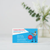 Sjabloon voor het wassen en reinigen van de druk visitekaartje (Staand voorkant)