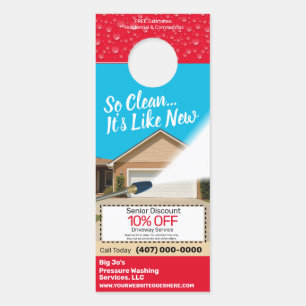 Sjabloon voor het wassen van de druk Deurhanger