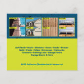 Sjabloon voor het wassen van de druk flyer (Achterkant)