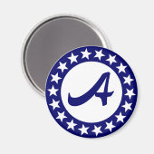 Sjabloon voor het zien van sterrenbrief magneet (Voorkant / Achterkant)