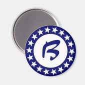 Sjabloon voor het zien van sterrenbrief magneet (Voorkant / Achterkant)