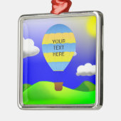 Sjabloon voor hete luchtballon als aandenken metalen ornament (Links)