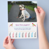 sjabloon voor honden afdrukbaar flyer (Hand)