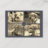 Sjabloon voor honden uitlaten huisdiertherapie fot visitekaartje (Achterkant)