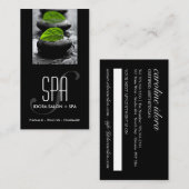 Sjabloon voor Hot Stones Spa en Massage Business C Afsprakenkaartje (Voorkant / Achterkant)