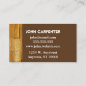 sjabloon voor houten houtcarter visitekaartje (Achterkant)