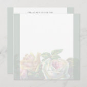 Sjabloon voor huwelijksuitnodiging (Voorkant / Achterkant)