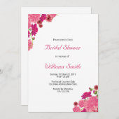 Sjabloon voor huwelijksuitnodiging kaart (Voorkant / Achterkant)