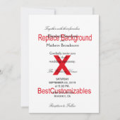 Sjabloon voor huwelijksuitnodiging kaart (Voorkant)