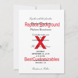 Sjabloon voor huwelijksuitnodiging kaart