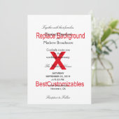 Sjabloon voor huwelijksuitnodiging kaart (Staand voorkant)