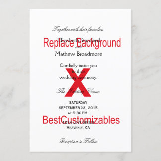 Sjabloon voor huwelijksuitnodiging kaart