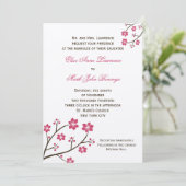 Sjabloon voor huwelijksuitnodiging kaart (Staand voorkant)